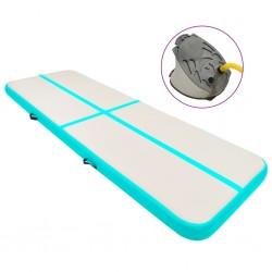 Sonata Надуваем дюшек за гимнастика с помпа, 400x100x15 см, PVC, зелен - Artă și divertisment