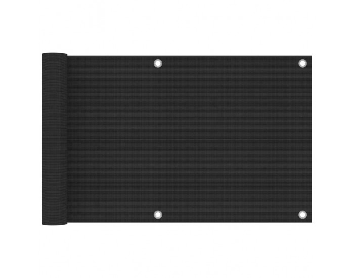 Sonata Балконски параван, HDPE, 75x500 см, антрацит