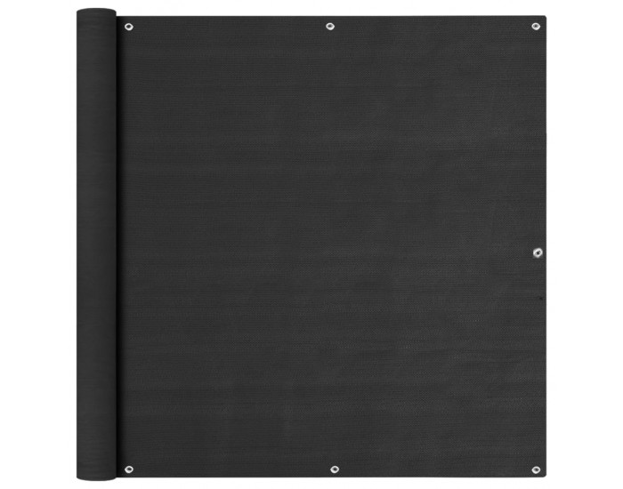Sonata Балконски параван, антрацит, 120x600 см, HDPE