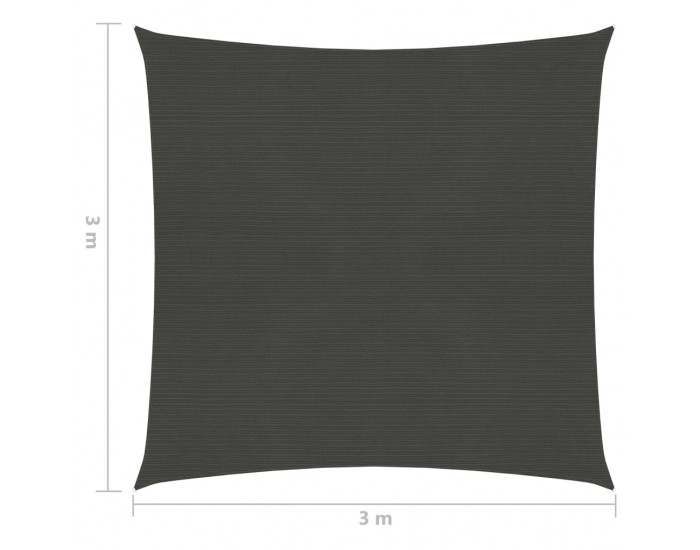 Sonata Платно-сенник, 160 г/м², антрацит, 3x3 м, HDPE