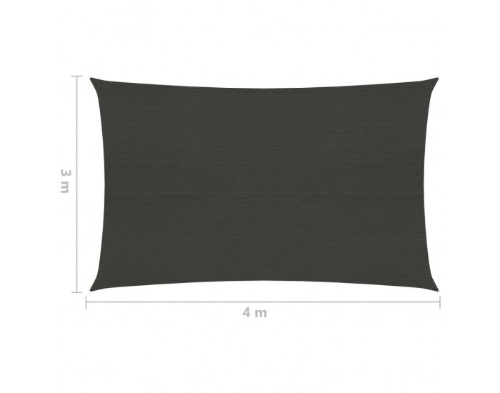 Sonata Платно-сенник, 160 г/м², антрацит, 3x4 м, HDPE