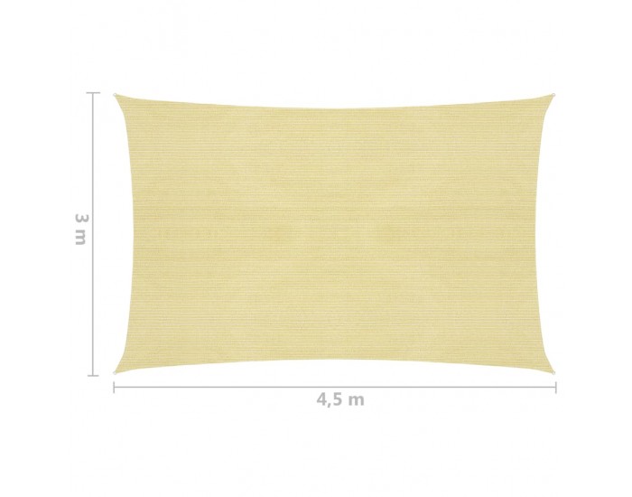 Sonata Платно-сенник, 160 г/м², бежово, 3x4,5 м, HDPE