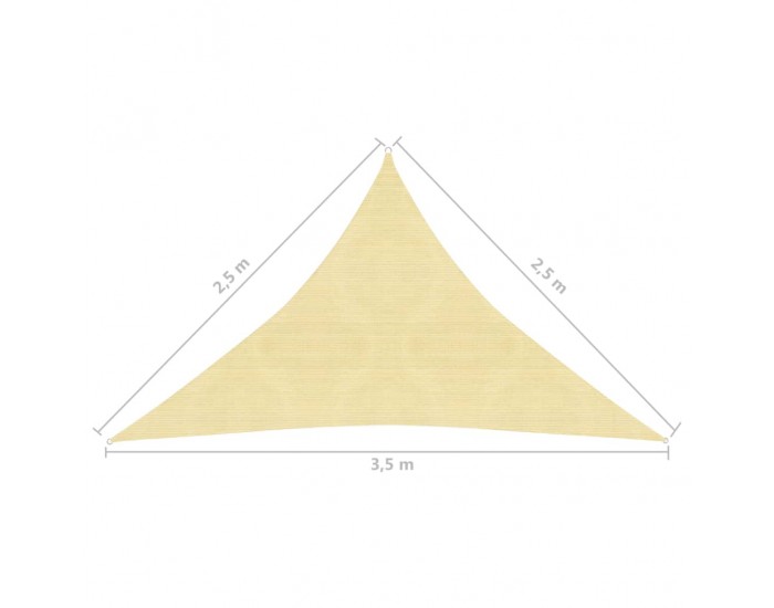 Sonata Платно-сенник, 160 г/м², бежово, 2,5x2,5x3,5 м, HDPE