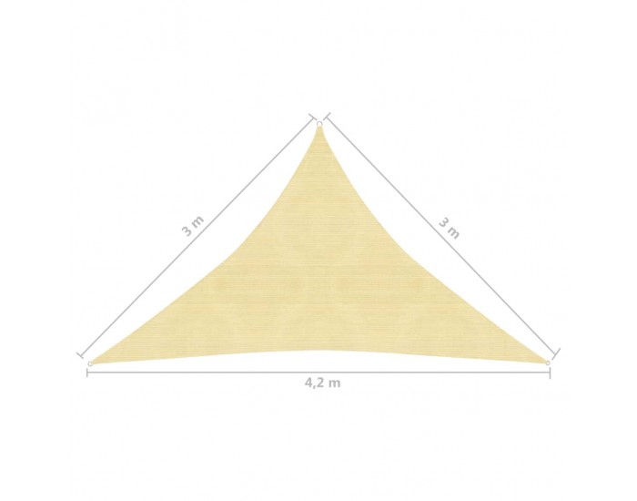 Sonata Платно-сенник, 160 г/м², бежово, 3x3x4,2 м, HDPE