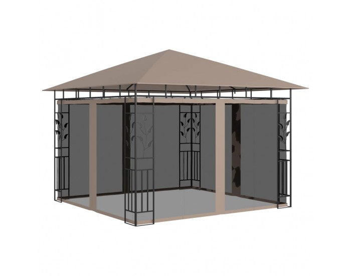 Sonata Шатра с мрежа против комари, 3x3x2,73 м, таупе, 180 г/м²