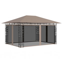 Sonata Шатра с мрежа против комари, 4x3x2,73 м, таупе, 180 г/м² - Construcții de exterior