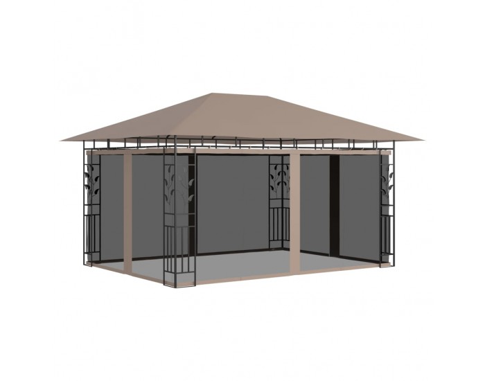 Sonata Шатра с мрежа против комари, 4x3x2,73 м, таупе, 180 г/м²