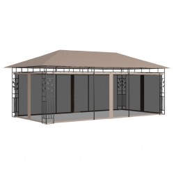 Sonata Шатра с мрежа против комари, 6x3x2,73 м, таупе, 180 г/м² - Construcții de exterior