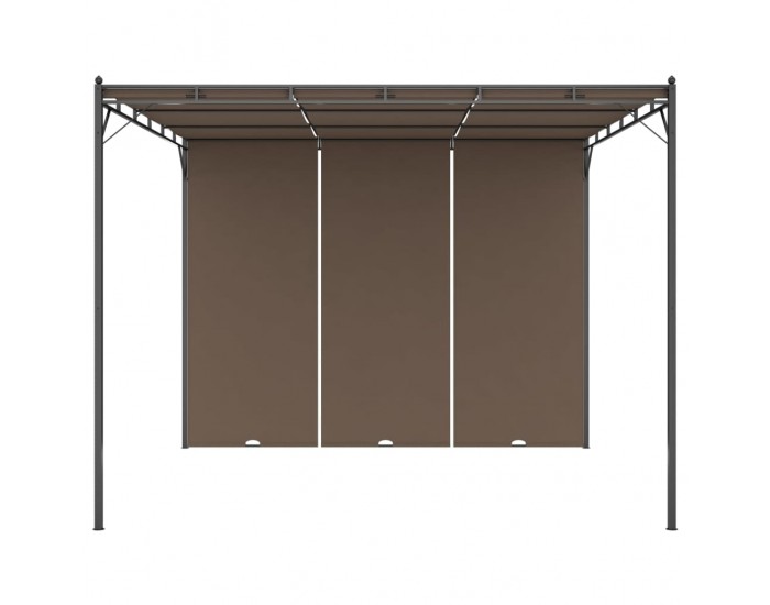 Sonata Градинска шатра със странична завеса, 3x3x2,25 м, таупе