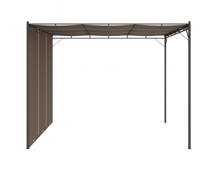 Sonata Градинска шатра със странична завеса, 3x3x2,25 м, таупе