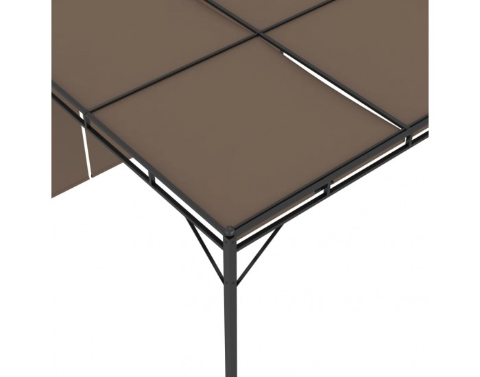 Sonata Градинска шатра със странична завеса, 3x3x2,25 м, таупе