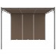 Sonata Градинска шатра със странична завеса, 4x3x2,25 м, таупе