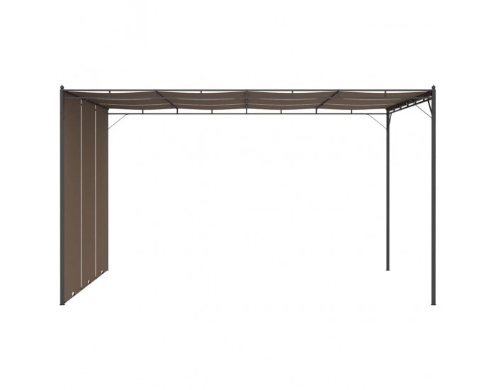 Sonata Градинска шатра със странична завеса, 4x3x2,25 м, таупе