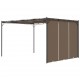 Sonata Градинска шатра със странична завеса, 4x3x2,25 м, таупе
