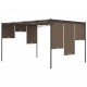 Sonata Градинска шатра със странична завеса, 4x3x2,25 м, таупе