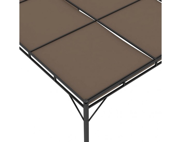 Sonata Градинска шатра със странична завеса, 4x3x2,25 м, таупе