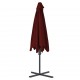 Sonata Градински чадър със стоманен прът, бордо, 300x230 см