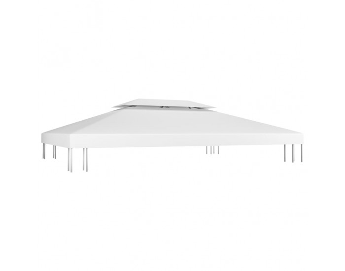 Sonata Двоен покрив за шатра, 310 г/м², 4x3 м, бял