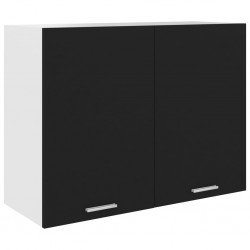 Sonata Висящ шкаф, черен, 80x31x60 см, ПДЧ - Module Sonata