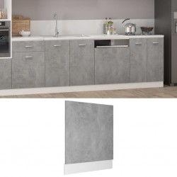 Sonata Панел за съдомиялна машина, бетонно сив, 59,5x3x67 см, ПДЧ - Module Sonata