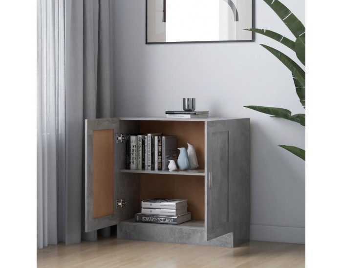 Sonata Шкаф за книги, бетонно сив, 82,5x30,5x80 см, ПДЧ