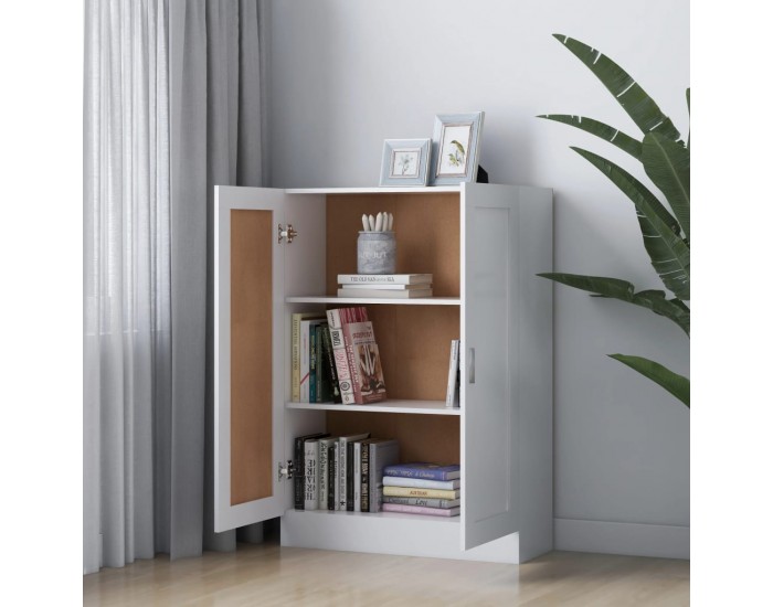 Sonata Шкаф за книги, бял, 82,5x30,5x115 см, ПДЧ
