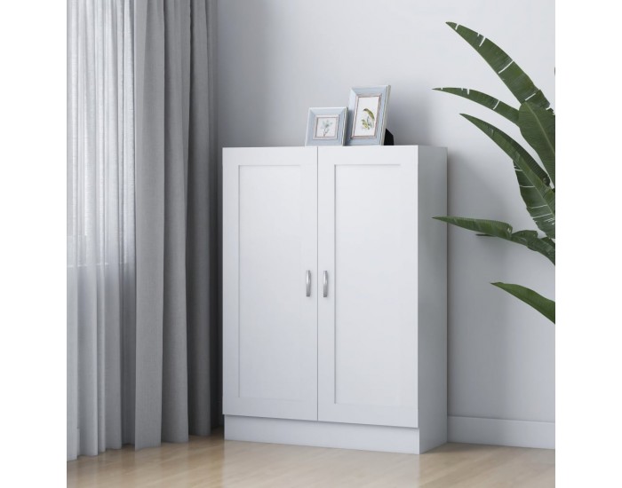 Sonata Шкаф за книги, бял, 82,5x30,5x115 см, ПДЧ