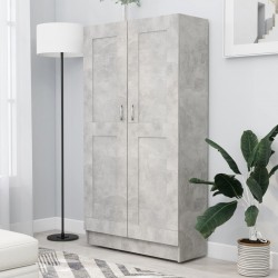 Sonata Шкаф за книги, бетонно сив, 82,5x30,5x150 см, ПДЧ - Corpuri, vitrine, biblioteci modulare