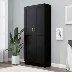 Sonata Библиотека, черна, 82,5x30,5x185,5 см, ПДЧ - Corpuri, vitrine, biblioteci modulare