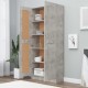 Sonata Шкаф за книги, бетонно сив, 82,5x30,5x185,5 см, ПДЧ