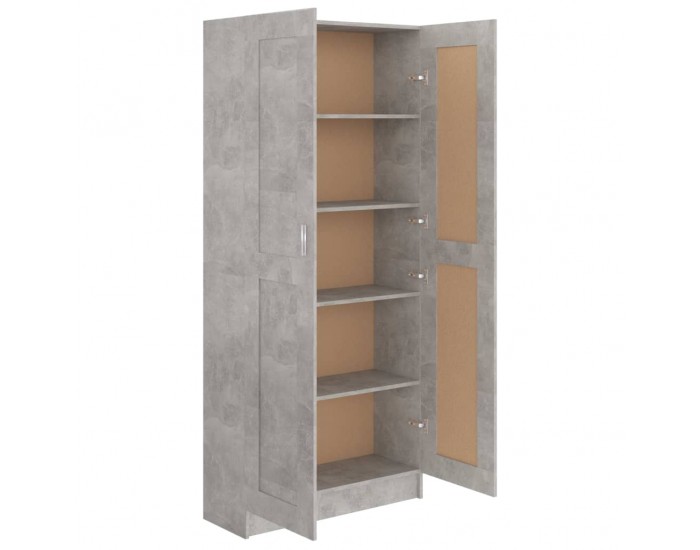 Sonata Шкаф за книги, бетонно сив, 82,5x30,5x185,5 см, ПДЧ
