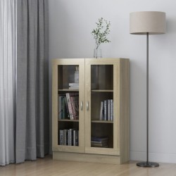 Sonata Шкаф витрина, дъб сонома, 82,5x30,5x115 см, ПДЧ - Corpuri, vitrine, biblioteci modulare