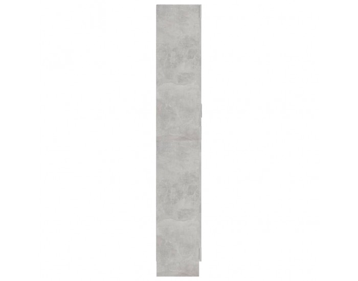 Sonata Шкаф витрина, бетонно сив, 82,5x30,5x185,5 см, ПДЧ