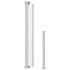 Sonata Прибираща се дворна странична тента, 220x300 см, кремава
