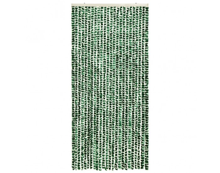 Sonata Завеса против насекоми, зелено и бяло, 100x220 см, шенил