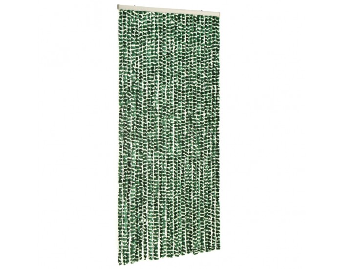 Sonata Завеса против насекоми, зелено и бяло, 100x220 см, шенил
