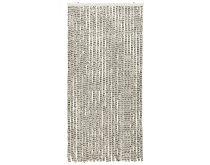 Sonata Завеса против насекоми, светло и тъмносиво, 100x220 см, шенил