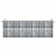 Sonata Възглавница за градинска пейка сиво каре 150x50x4 см плат