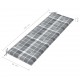 Sonata Възглавница за градинска пейка сиво каре 150x50x4 см плат