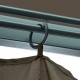 Sonata Шатра със завеси, 300x300 см, таупе, алуминий
