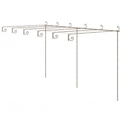 Sonata Градинска арка за рози, антично кафяво, 6x3x2,5 м, желязо - Construcții de exterior