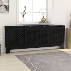 Sonata МДФ параван за радиатор, черен, 205 см - Electrocasnice și accesorii pentru living