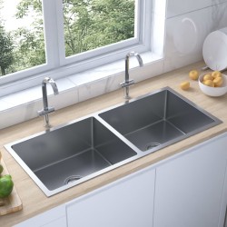 Sonata Ръчно изработена кухненска мивка с цедка, неръждаема стомана - Chiuvete