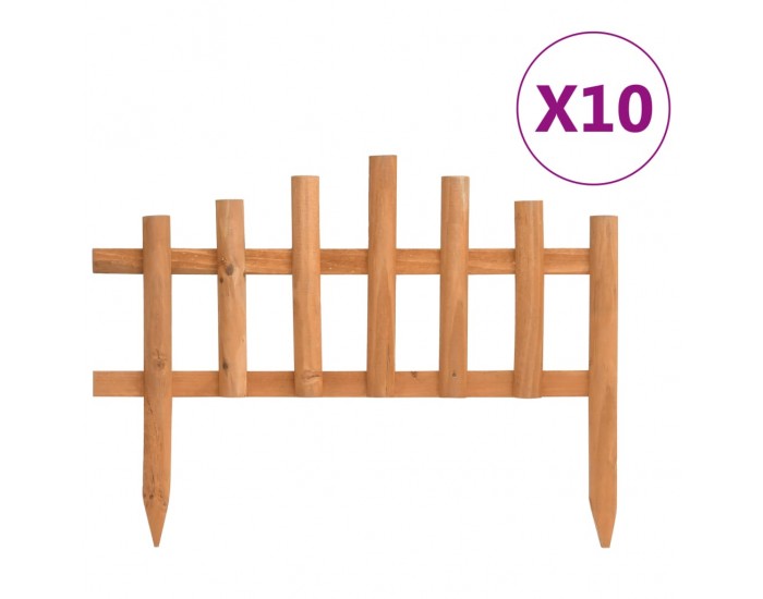 Sonata Ниски огради за лехи, 10 бр, чам, 4,4 м