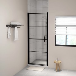 Sonata Врата за душ, закалено стъкло, 91x195 см, черна - Produse pentru baie și WC