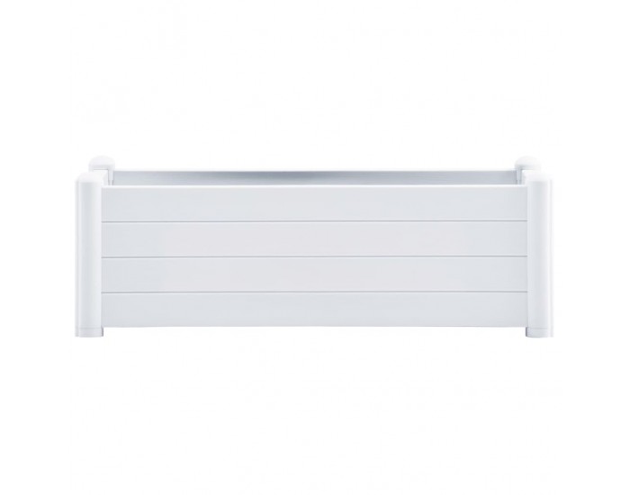 Sonata Градинска висока леха, PP, бяла, 100x43x35 см