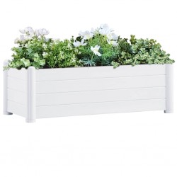 Sonata Градинска висока леха, PP, бяла, 100x43x35 см - Unelte și accesorii de grădină