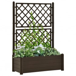 Sonata Градински сандък с пергола, 100x43x142 см, РР, мока - Construcții de exterior