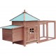 Sonata Птичарник с места за гнездене, мока, 193x68x104 см, масивен чам