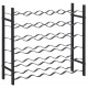 Sonata Стойка за вино за 36 бутилки, черна, желязна